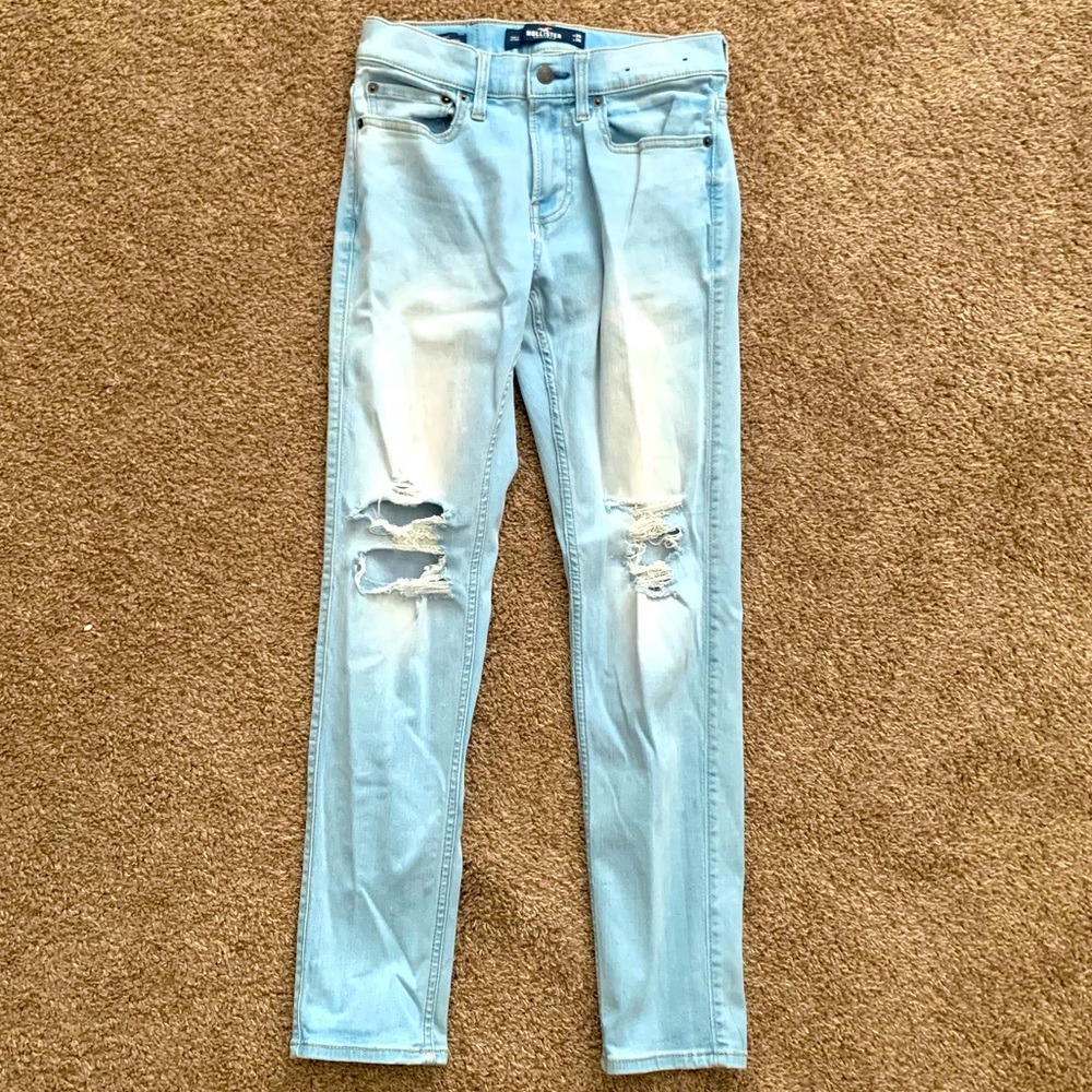 Light blue skinny jeans